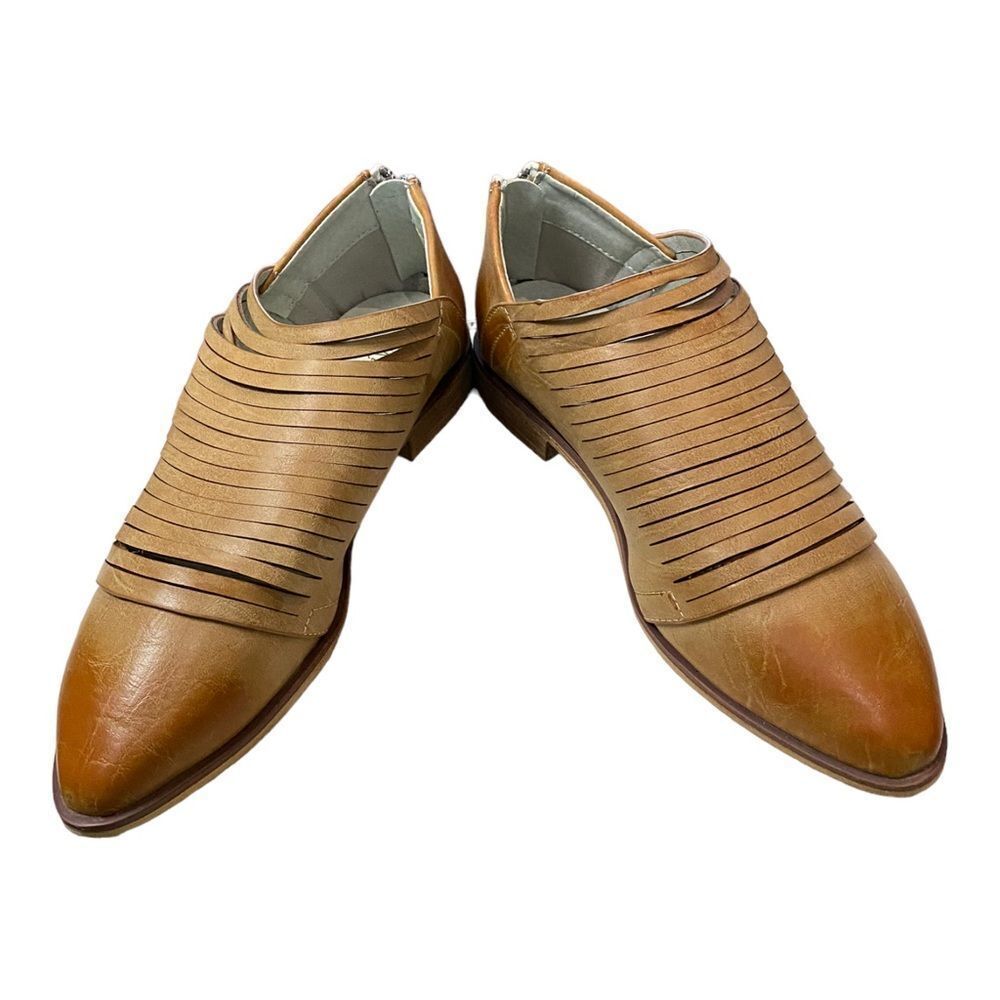 A Rider Girl Women's Beige Tan Fringed Pointed Toe Loafers NEW 36 6 - Picture 3 of 6